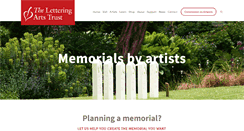 Desktop Screenshot of memorialsbyartists.co.uk