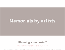 Tablet Screenshot of memorialsbyartists.co.uk